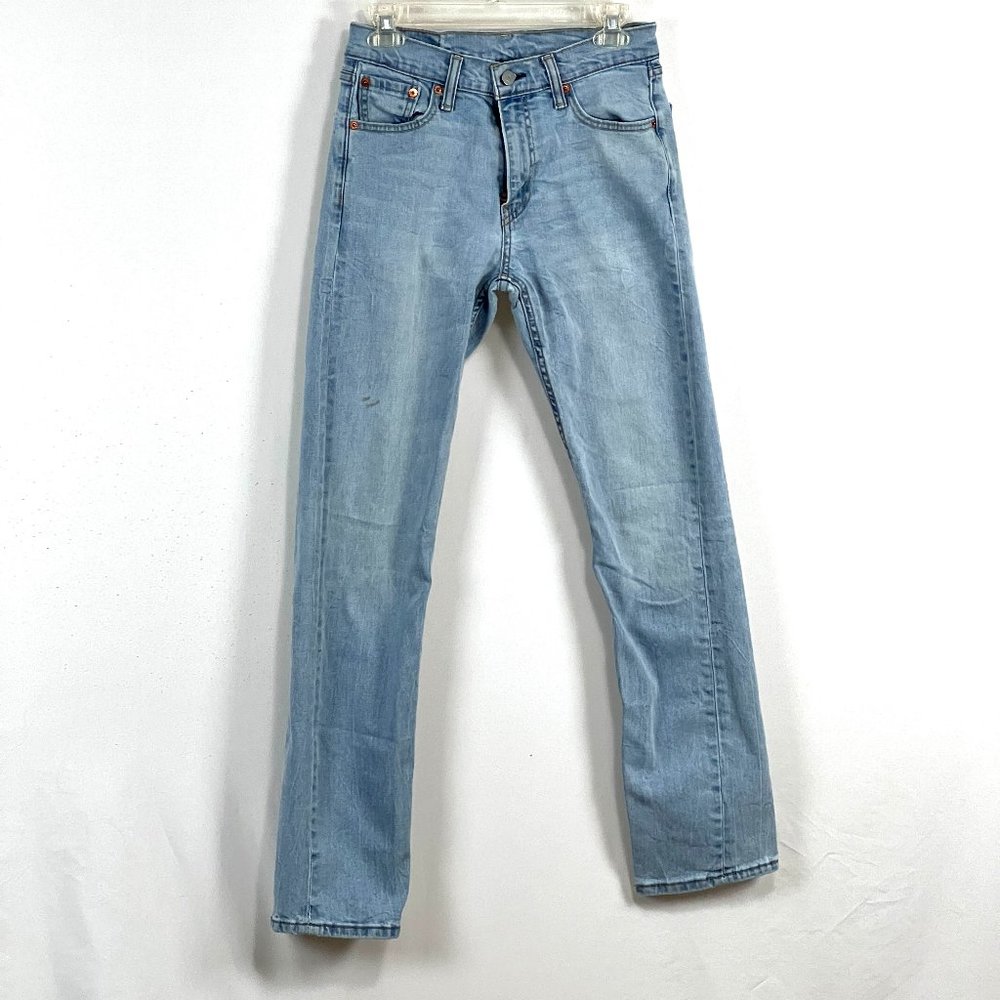 Levi's 513 Slim Straight Light Wash Mens Jeans (29x32)